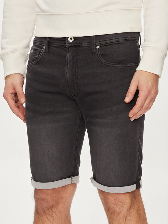 Pepe Jeans Džinsa bikses Slim Gymdigo Short PM801075XG7 Pelēks Slim Fit