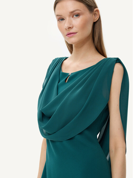KMX KMX Sukienka wieczorowa 924400022 Zielony Fitted Fit