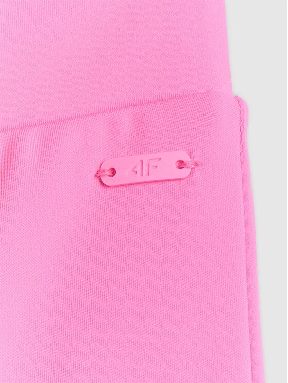 4F 4F Legginsy FOB SUMMER Różowy Slim Fit