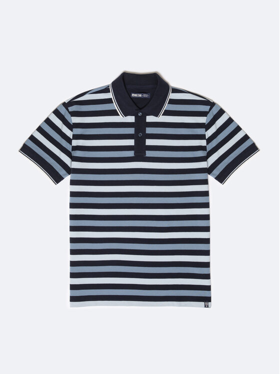 BIG STAR BIG STAR Polo SEULIR Niebieski Basic Fit