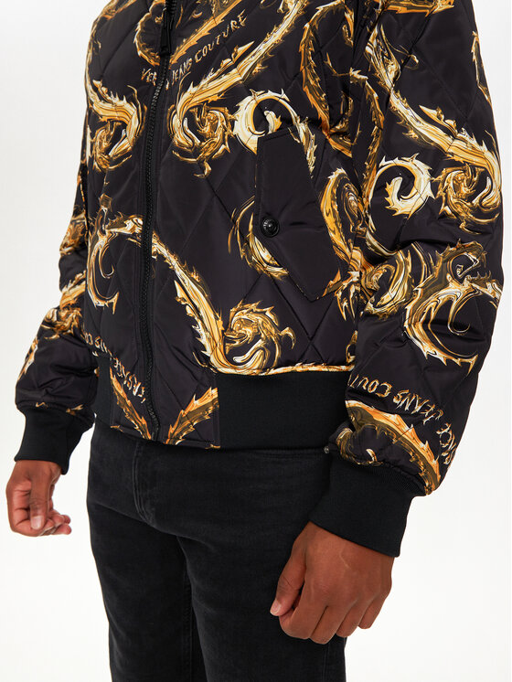Versace Jeans Couture Versace Jeans Couture Bomber jakna 77GASD07 Črna Loose Fit