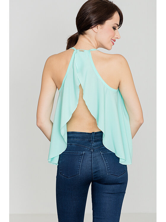Lenitif Lenitif Blusa K392 Verde Regular Fit