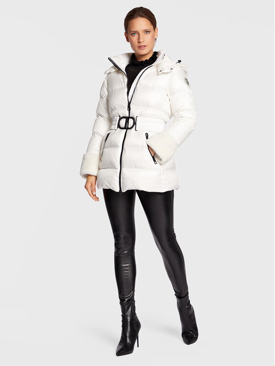 TWINSET TWINSET Kurtka puchowa 222TP2203 Biały Regular Fit