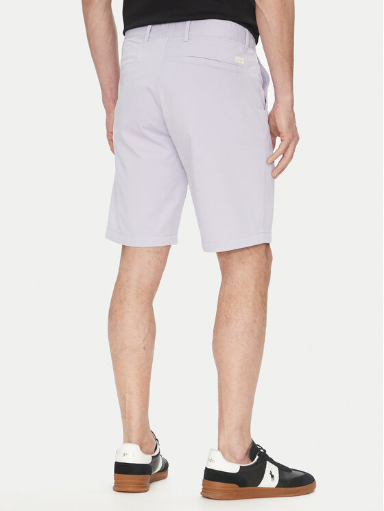 BOSS BOSS Szorty materiałowe Chino-Slim-Shorts 50536723 Fioletowy Regular Fit