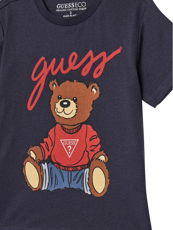 Guess Guess T-shirt H4BT01 I3Z14 Tamnoplava Regular Fit