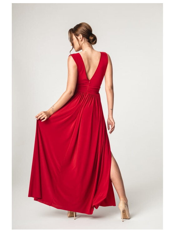 Aurora Aurora Sukienka koktajlowa Aurelia Czerwony Feminine Fit