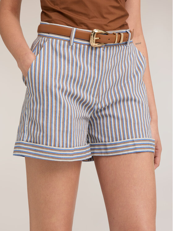 Motivi Motivi Pantaloncini di tessuto P01NQ004616N0S1 Turchese Regular Fit
