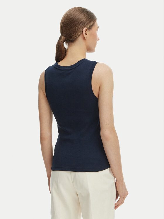 Tommy Hilfiger Tommy Hilfiger Top WW0WW47806 Bleumarin Slim Fit