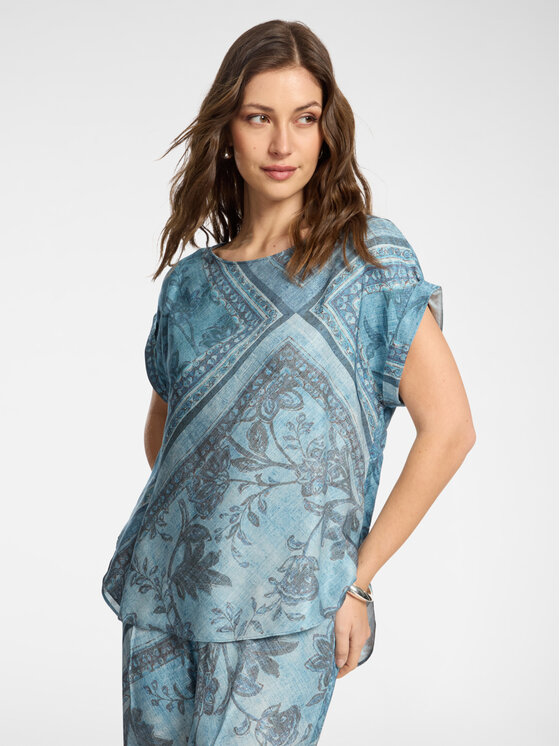 Elena Mirò Elena Mirò Blusa 2005P000225N001 Blu Regular Fit