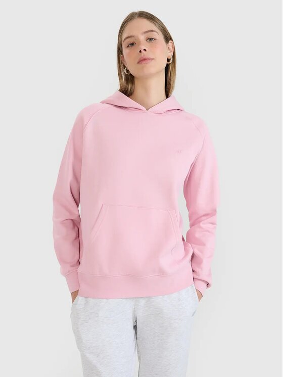 4F 4F Bluza 4FWMM00TSWSF1764 Różowy jasny Regular Fit