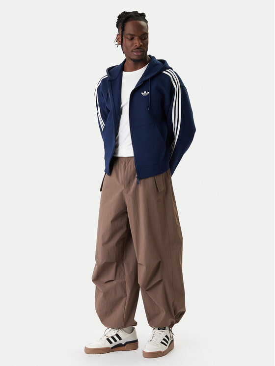 adidas adidas Felpa adicolor Spacer KD4086 Blu scuro Loose Fit