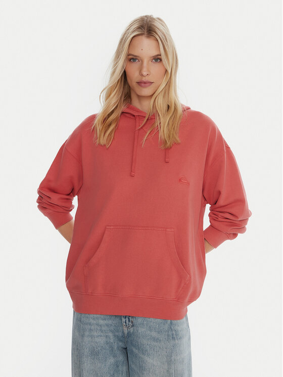 Quiksilver Quiksilver Džemperis ar kapuci Esential Hoodie EQWFT03191 Koraļļu Regular Fit