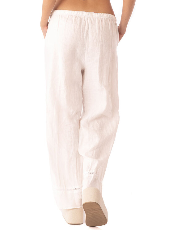 Maaji Maaji Kalhoty z materiálu PT2121CP Bílá