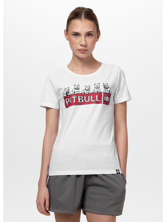PITBULL PITBULL T-Shirt SOFTBITE Biały Regular Fit