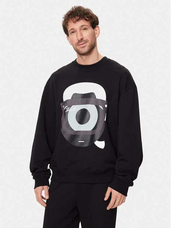 Bluză KARL LAGERFELD Bărbați, Mărimea: XL, Negru, 705098 542930