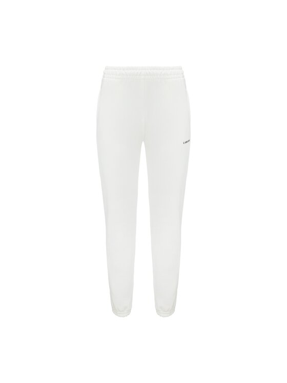La Mania La Mania Pantaloni da tuta COZY Bianco Classic Fit