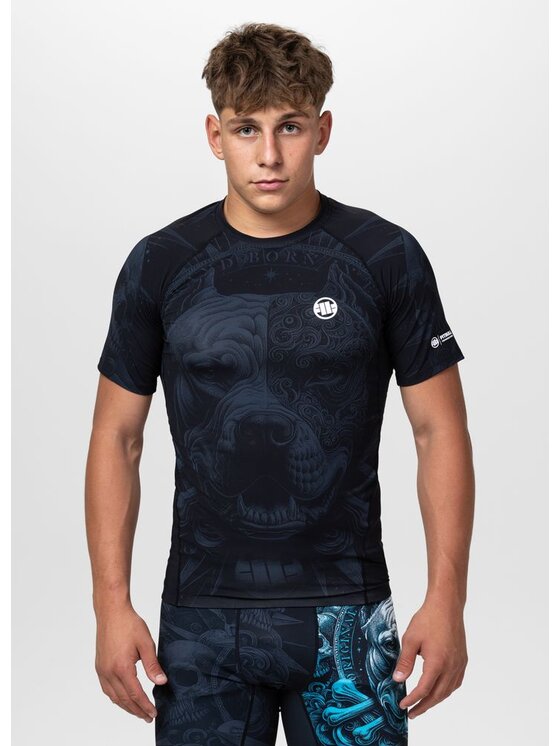 PITBULL PITBULL Koszulka techniczna PITBULL WORLD Czarny Regular Fit