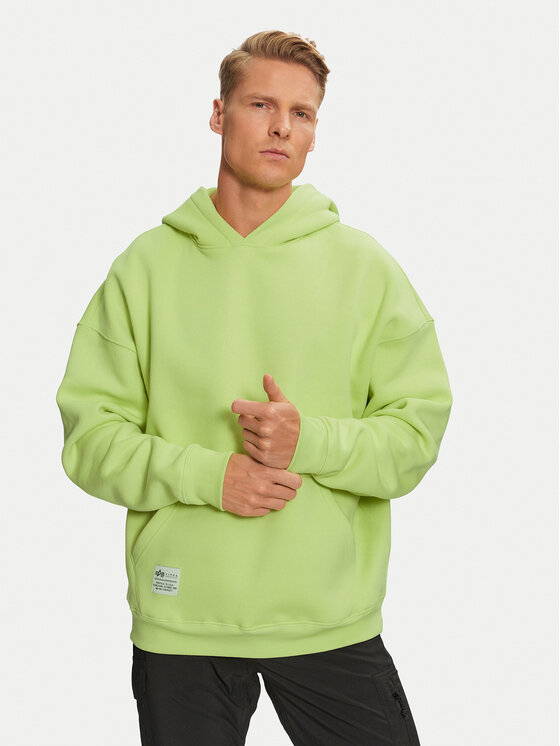 Alpha Industries Mikina 146336 Zelená Regular Fit