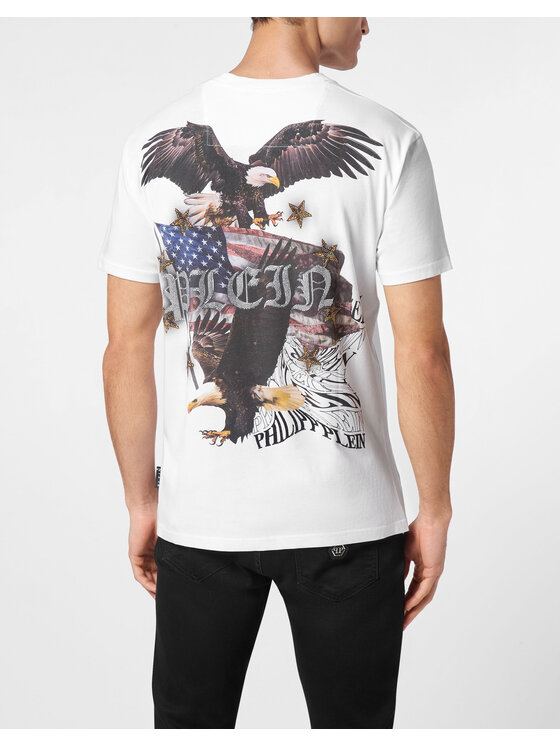 PHILIPP PLEIN PHILIPP PLEIN T-Shirt 11571 Biały Regular Fit