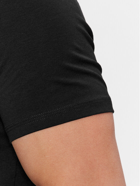 Guess Guess Tricou Caleb U97M00 KCD31 Negru Slim Fit