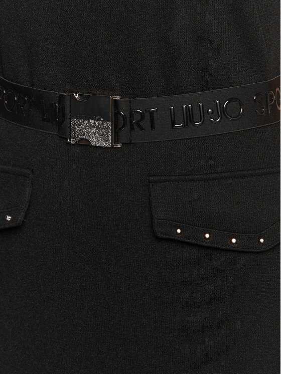 Liu Jo Sport Liu Jo Sport Úpletové šaty TA3032 JS178 Čierna Regular Fit
