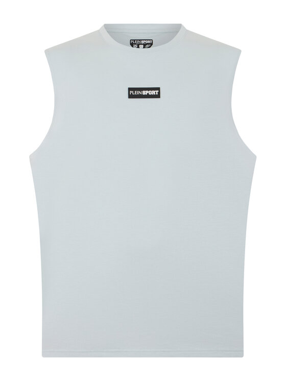 Plein Sport Plein Sport Tank top 31011 Niebieski jasny Regular Fit