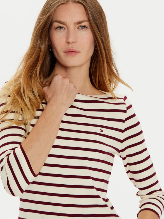 Tommy Hilfiger Tommy Hilfiger Bluză New Cody WW0WW40589 Bej Slim Fit