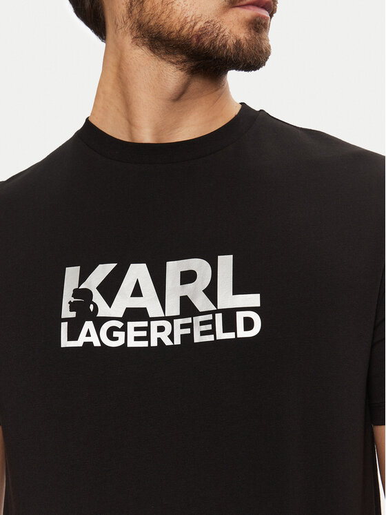 KARL LAGERFELD KARL LAGERFELD T-särk 755087 551235 Must Regular Fit