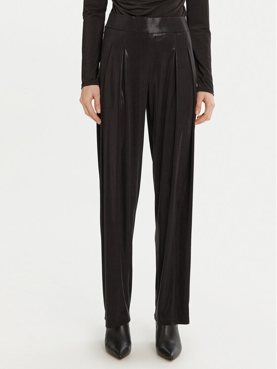 NORMA KAMALI Bavlnené nohavice ST3247LMC32001 Čierna Slim Fit