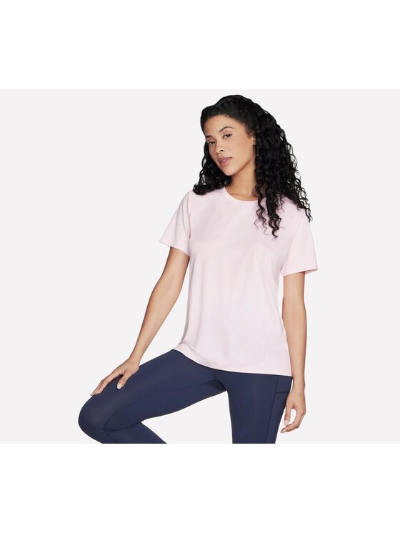 Skechers Skechers T-Shirt TS104-PKSL Różowy Regular Fit