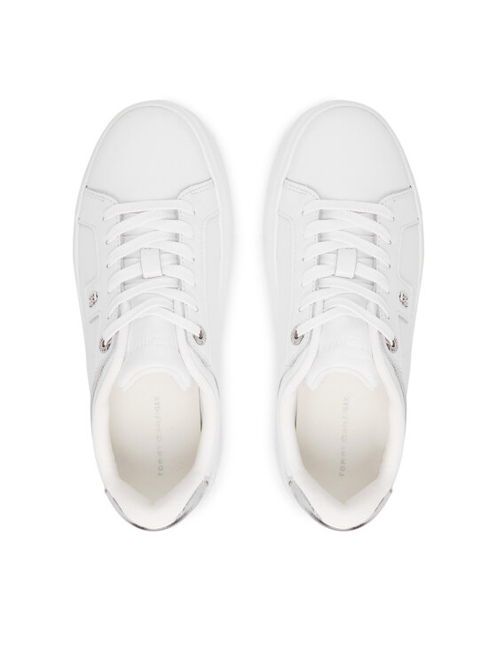 Tommy Hilfiger Tommy Hilfiger Sneakersy Th Platform Chic Sneaker FW0FW09626 Biały