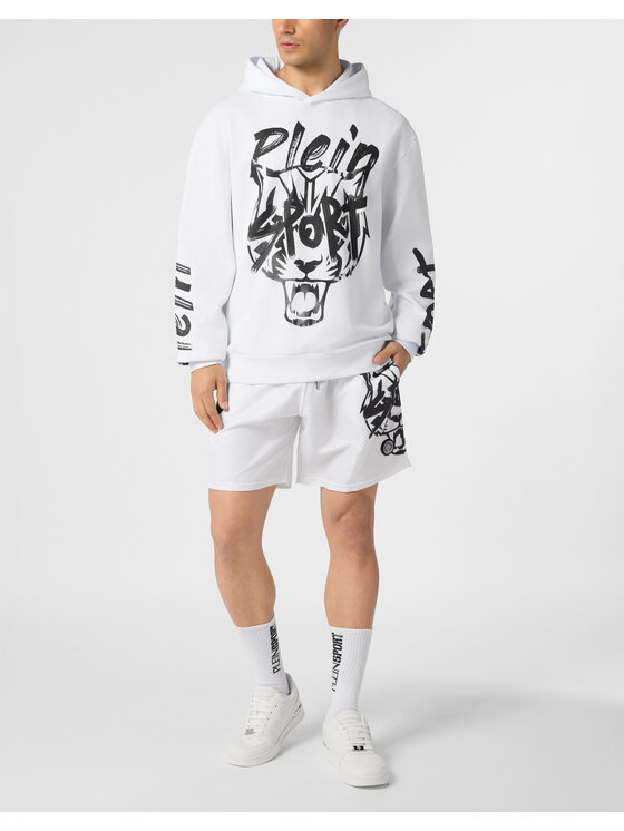 Plein Sport Plein Sport Bluza 28317 Biały Regular Fit