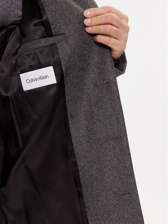 Calvin Klein Calvin Klein Вълнено палто K10K111745 Сив Regular Fit