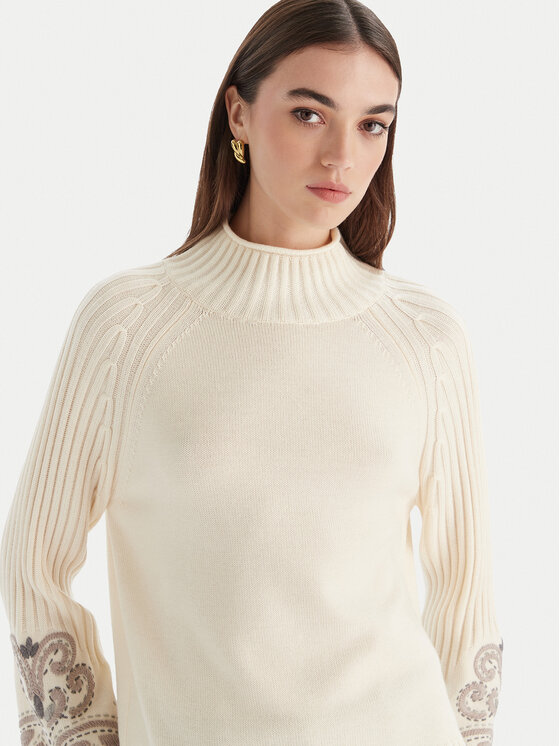Luisa Spagnoli Luisa Spagnoli Golfas Manico 100198 Écru Regular Fit