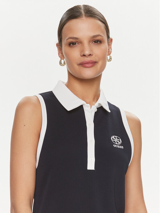 Guess Guess Každodenní šaty Mylah V4GK02 KBFB2 Tmavomodrá Bodycon Fit