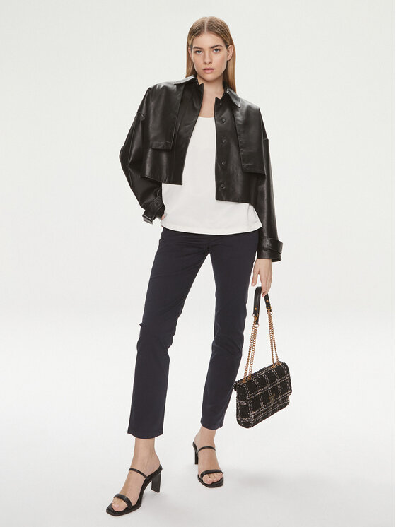 Napapijri Napapijri Pantaloni din material Meridian NP0A4GYE Bleumarin Regular Fit
