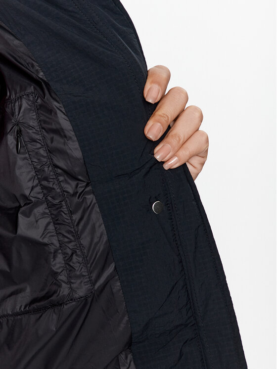 Champion Champion Kurtka przejściowa Hooded Jacket 116921 Czarny Custom Fit