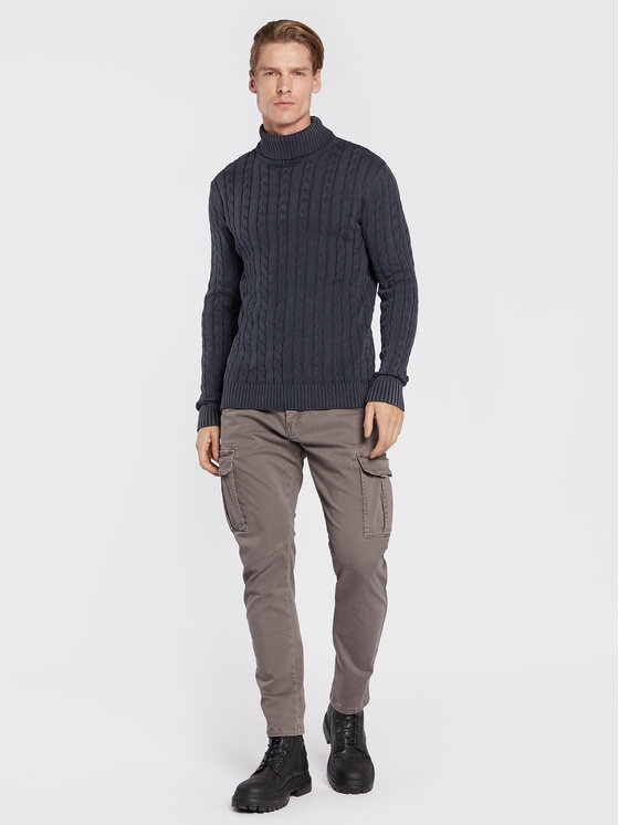 Dolcevita MM-7639-T-ZT10 Blu scuro Regular Fit