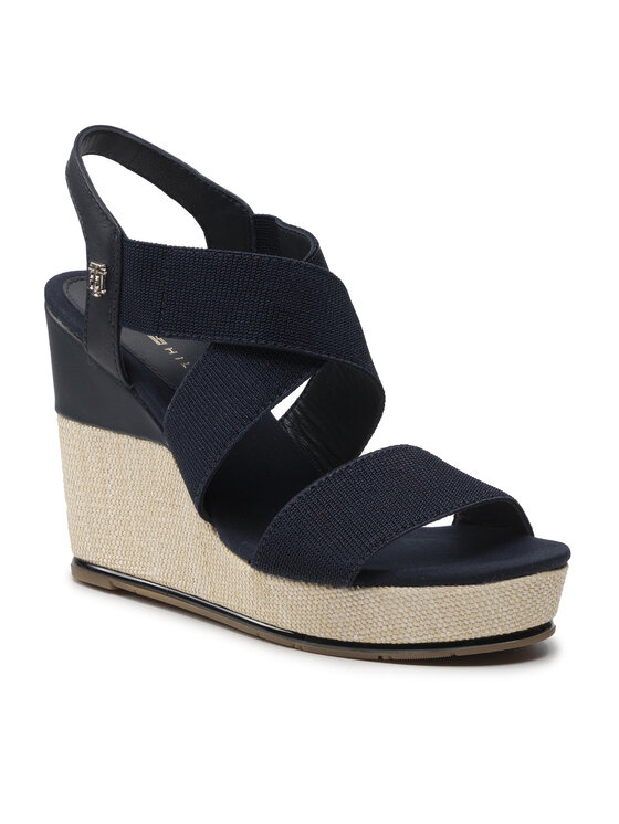 Tommy hilfiger elastic wedge sneaker on sale