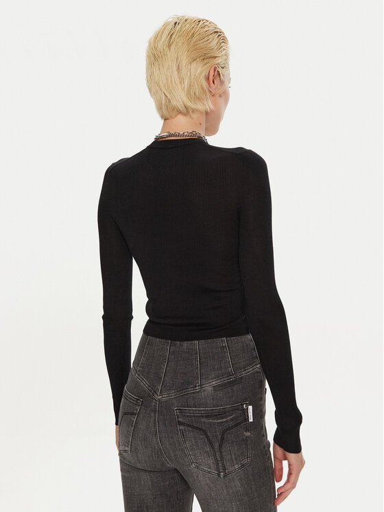 Miss Sixty Miss Sixty Sweater 6L4RJ4340000 Fekete Slim Fit
