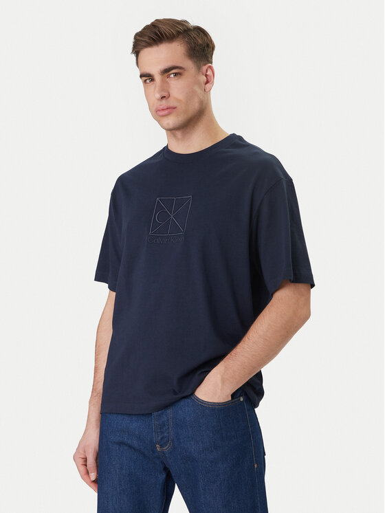 Calvin Klein Calvin Klein T-shirt Emblem Graphic LV14RF817G Tamnoplava Regular Fit