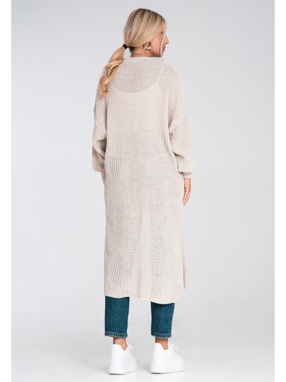 FIGL FIGL Ζακέτα M1239 Μπεζ Regular Fit