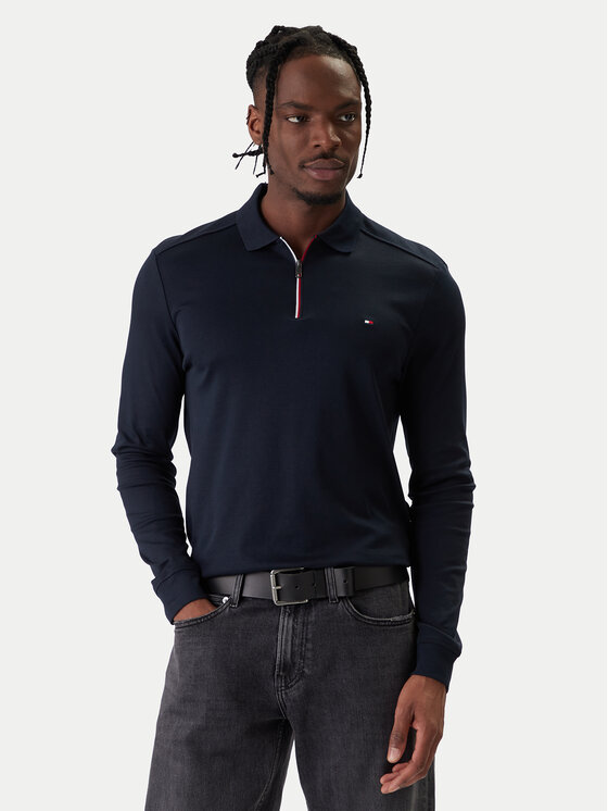 Tommy Hilfiger Tommy Hilfiger Polo majica MW0MW42808 Mornarsko modra Regular Fit