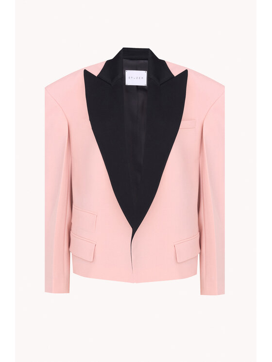 Epuzer Epuzer Marynarka Wool in rose Różowy Loose Fit