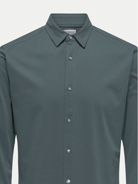 Only & Sons Only & Sons Košulja Robin 22031023 Zelena Slim Fit