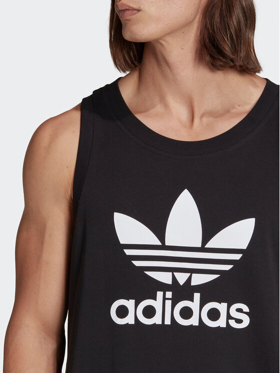 adidas Tank Top Adicolor Classics Trefoil Tank Top IA4811 Schwarz Regular Fit Modivo