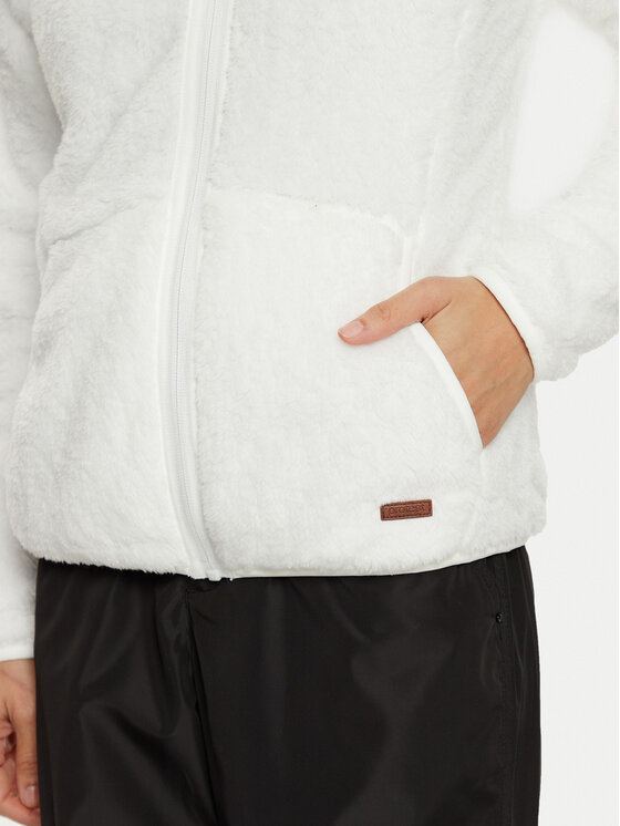 Protest Protest Felpa di pile Riri 3693300 Bianco Regular Fit