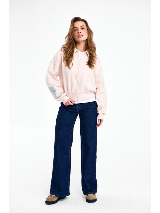 NAOKO NAOKO Bluza Lost Calm Beżowy Regular Fit