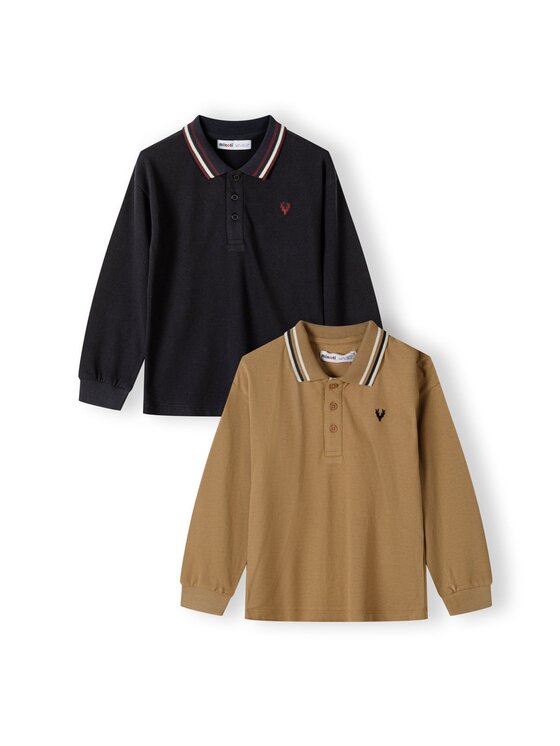 minoti minoti Komplet koszulek polo 27polo51 Szary Regular Fit