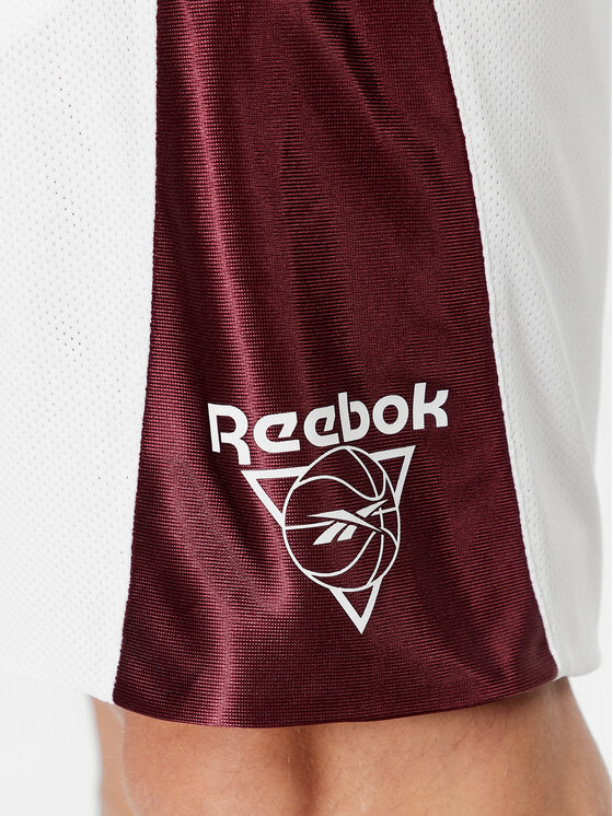 Reebok Reebok Sportske kratke hlače Basketball IL1995 Bijela Regular Fit
